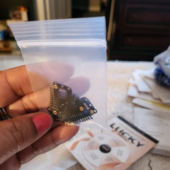 Her Given Hair Curly Closure with Clips - Picture 10 of 10